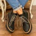 Large Size Women Retro Casual Lace  up Comfy Platform Combat Boots