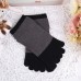 Women Girls Simple Style Five  Toe Socks 5  Pair Set Short Tube Ankle Socks