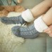 Women Winter Thickening Warm Casual Socks Non  Slip Silicone Middle Tube Socks