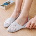 Women Summer Lace No Show Ankle Socks Elastic Breathable Liner Shallow Low Cut Socks