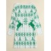 Women Christmas Knit Snowflake Deer Print Crew Neck Casual Sweaters